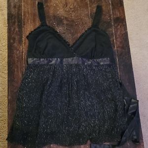 Torrid Black Babydoll Tank Top